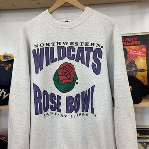 Vintage Champion Gray Wildcats Rose Bowl Sweater